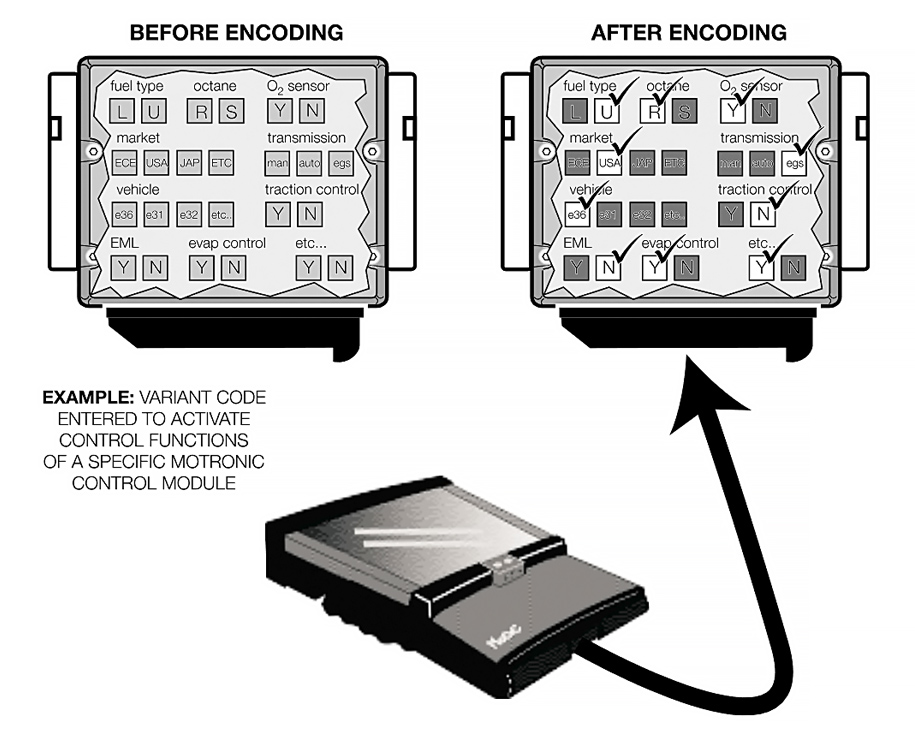 BMW ECU Coding Process - DIS GT1 MoDiC Interface