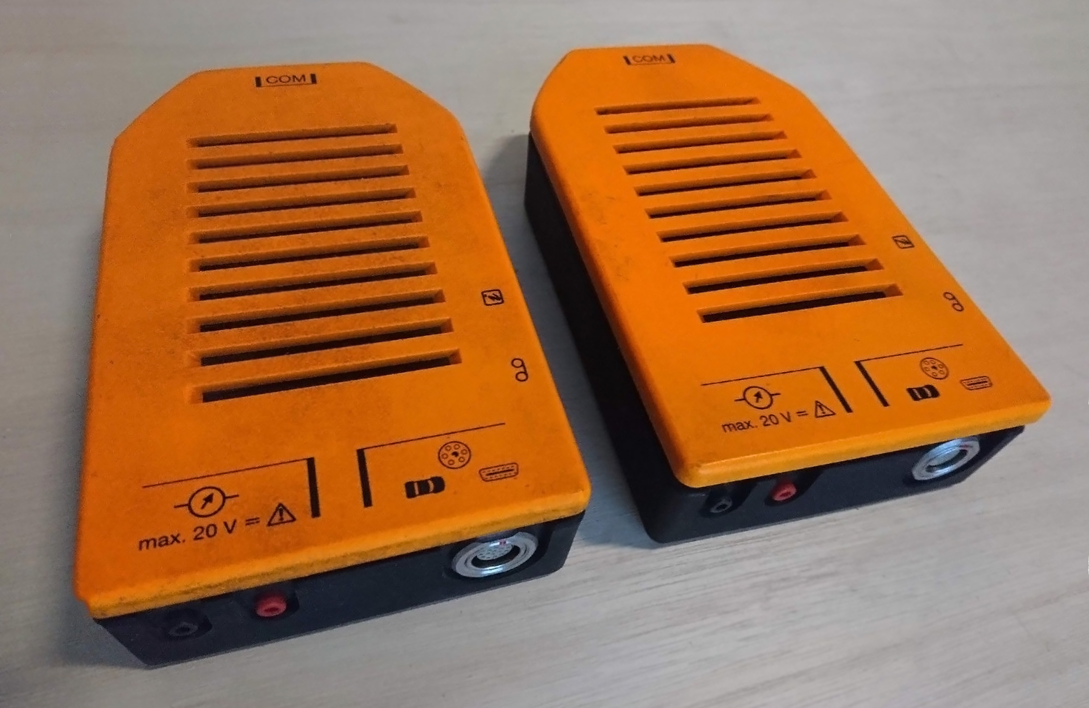 Orange diagnostic interface head connector for BMW MoDiC III by Kontron rare BMW diagnostic equipment