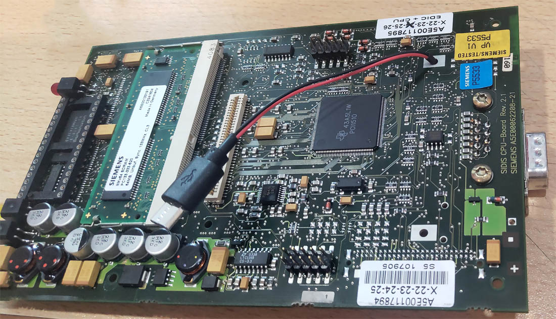 Power wiring finished on EDIC board reverse side