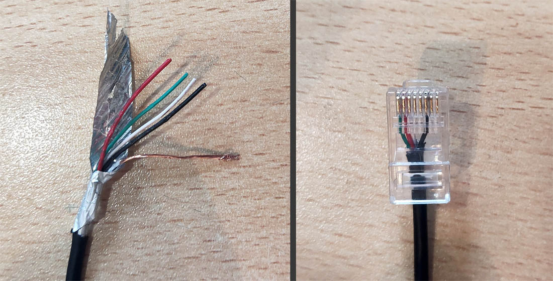Making internal Ethernet cable for GT1 Wi-Fi mod
