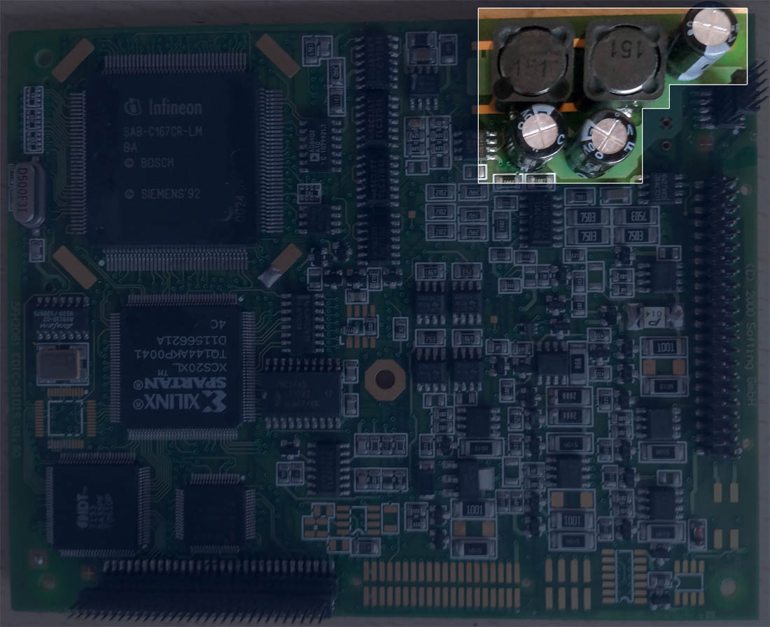 Secondary PSU board in Chinese head