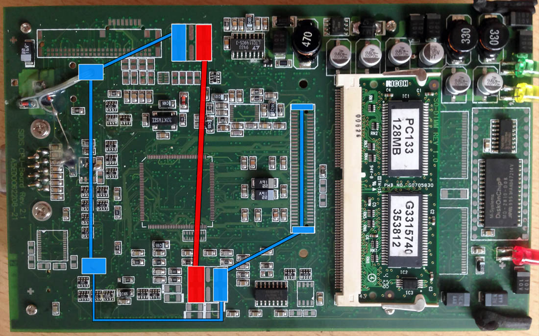 Clone EDIC PCB power test points
