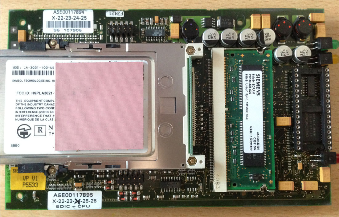 BMW EDIC head disassembly step 1 showing main boards